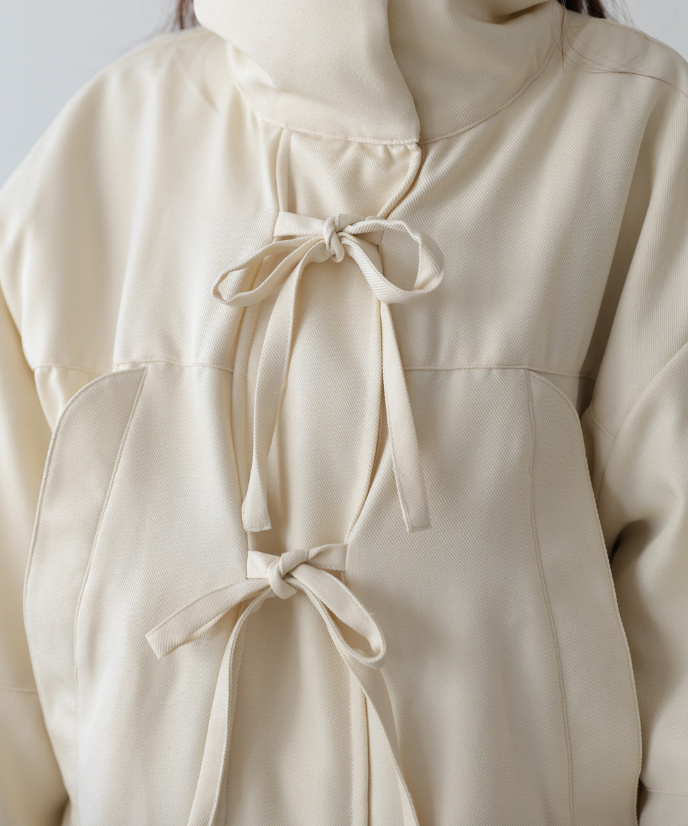 中綿フロントリボンモンスターコート