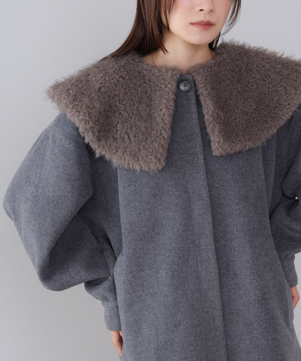 2WAYビッグカラーハーフコート