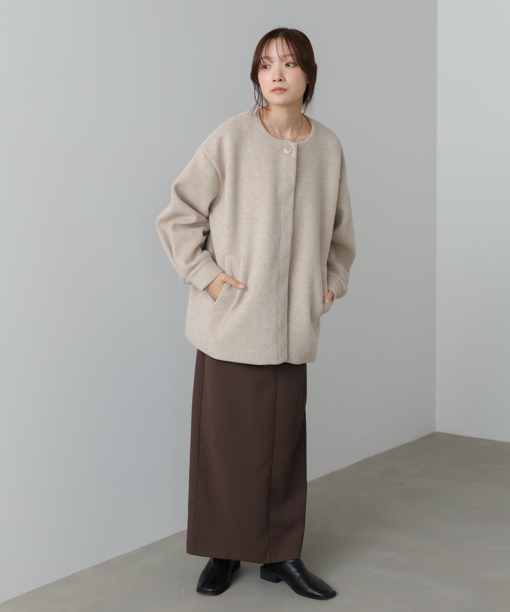 2WAYビッグカラーハーフコート