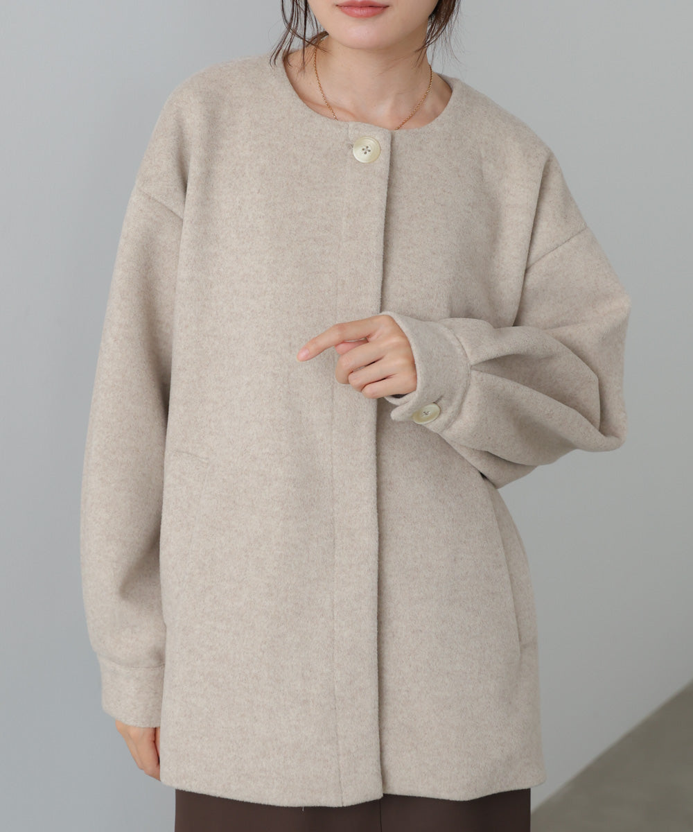 2WAYビッグカラーハーフコート