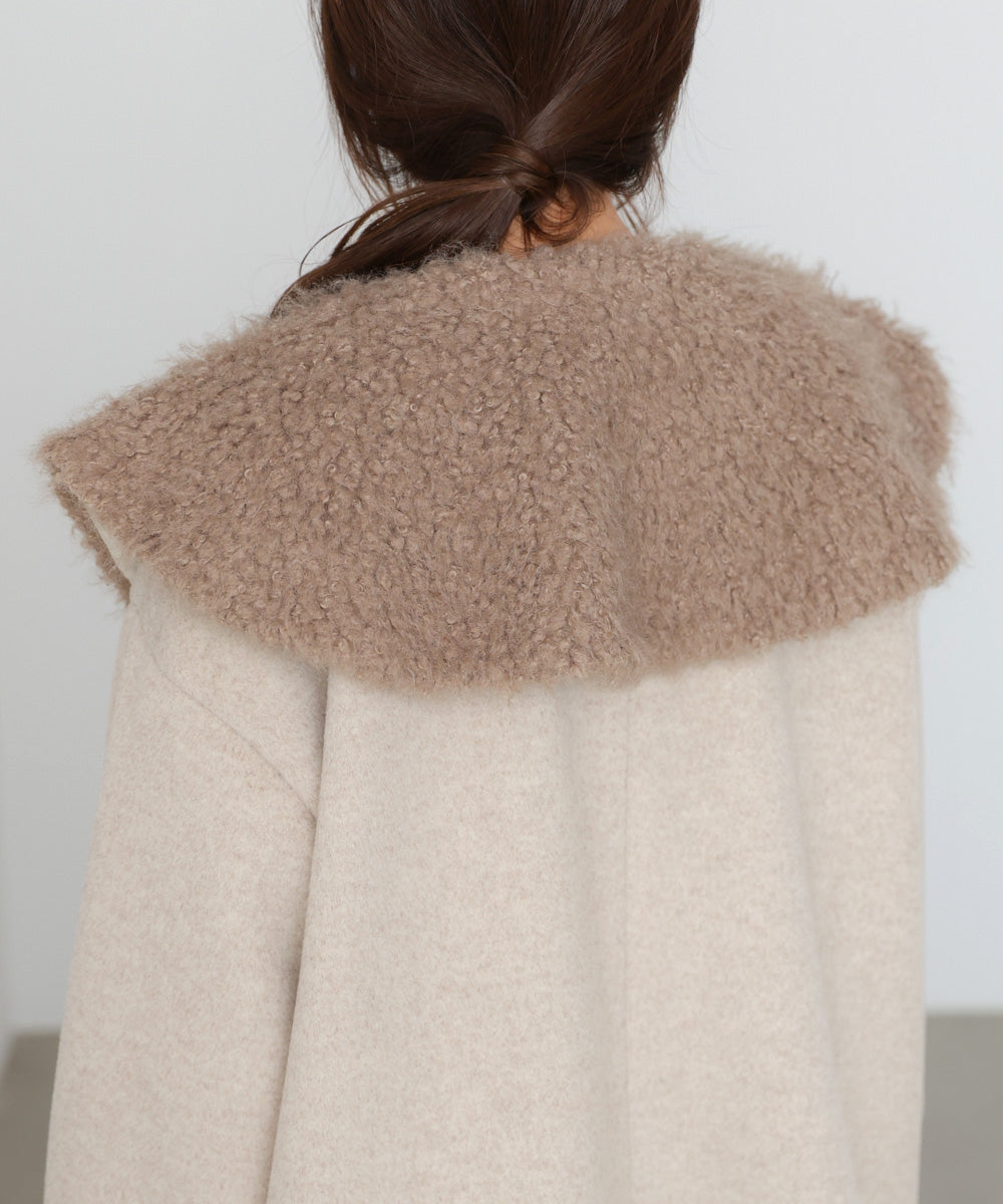 2WAYビッグカラーハーフコート