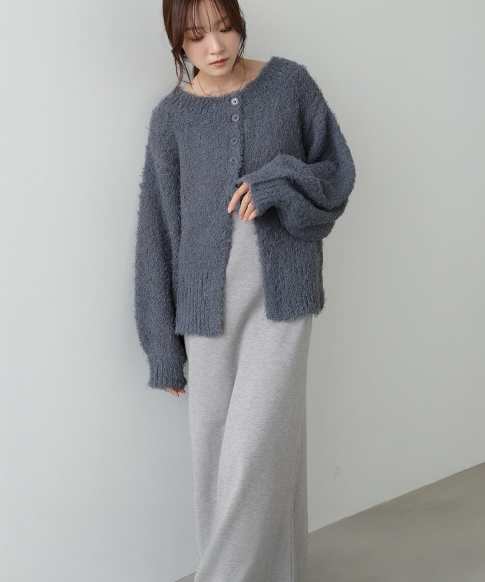 【S・Mサイズ展開】前後2WAYニットカーディガン+ニットキャミワンピース
