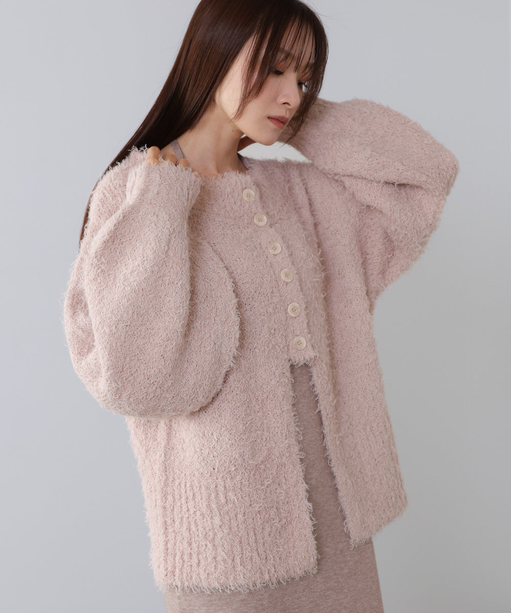 【S・Mサイズ展開】前後2WAYニットカーディガン+ニットキャミワンピース