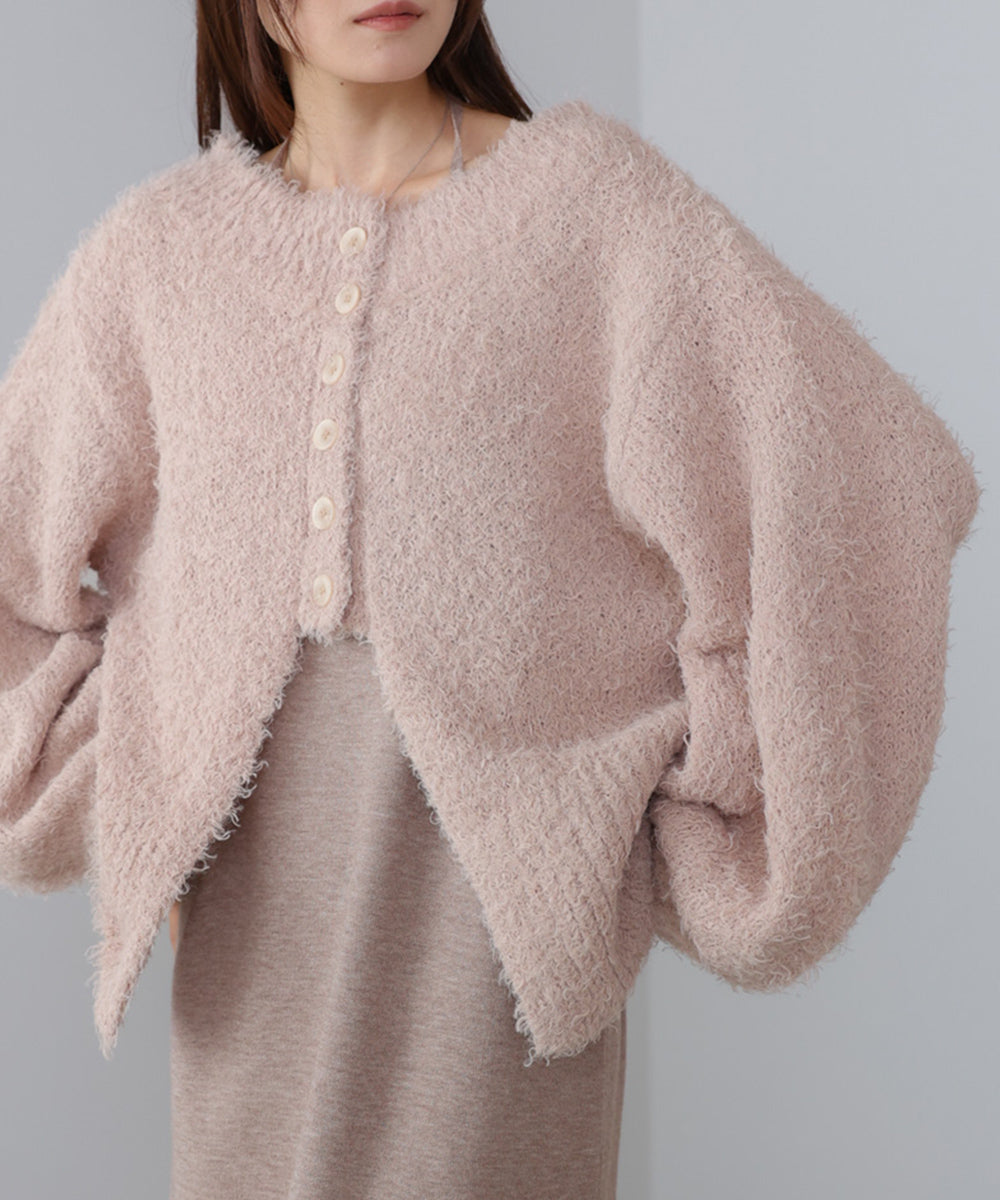 【S・Mサイズ展開】前後2WAYニットカーディガン+ニットキャミワンピース