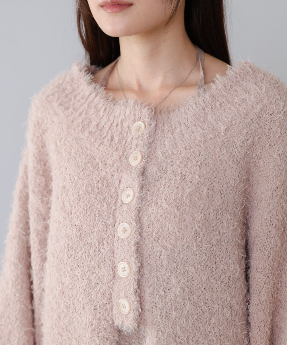 【S・Mサイズ展開】前後2WAYニットカーディガン+ニットキャミワンピース