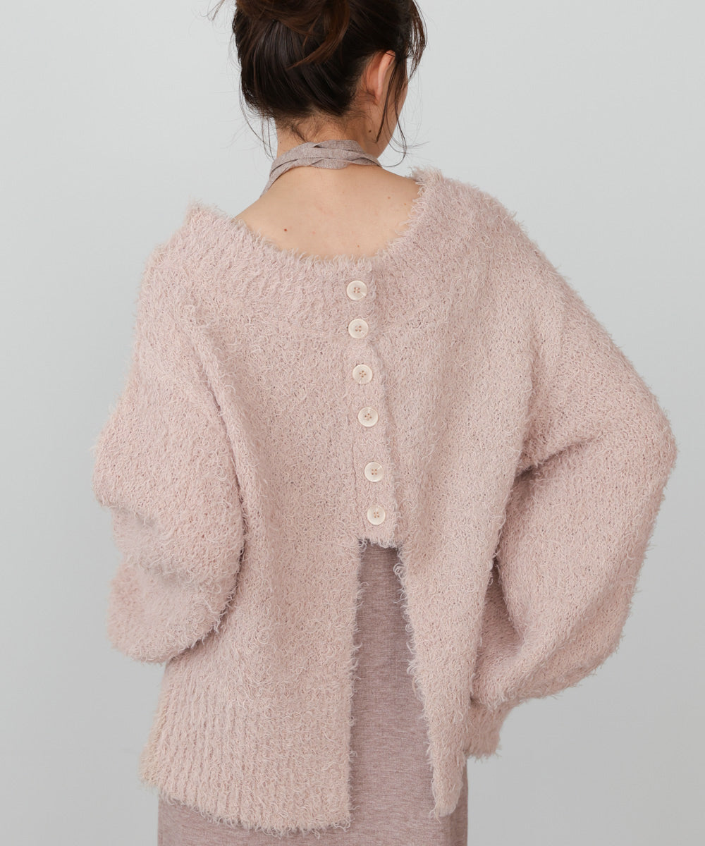 【S・Mサイズ展開】前後2WAYニットカーディガン+ニットキャミワンピース