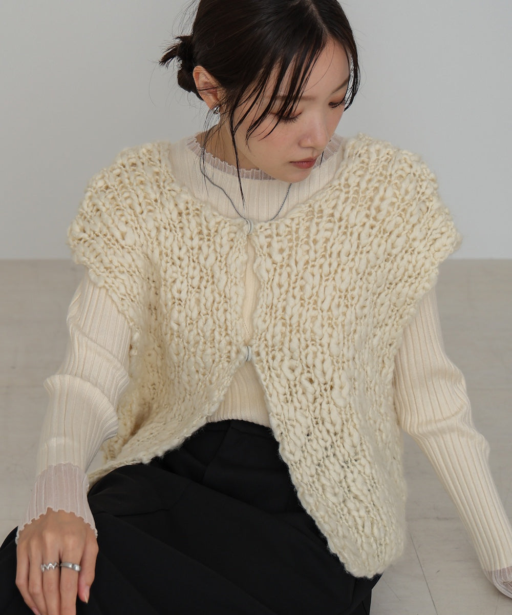 ハンドニットベスト