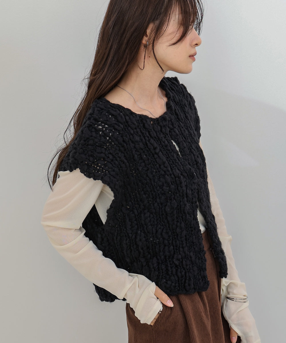 ハンドニットベスト