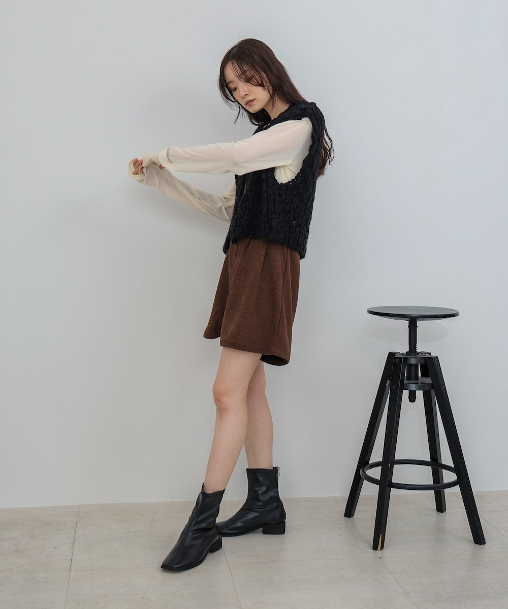 ハンドニットベスト