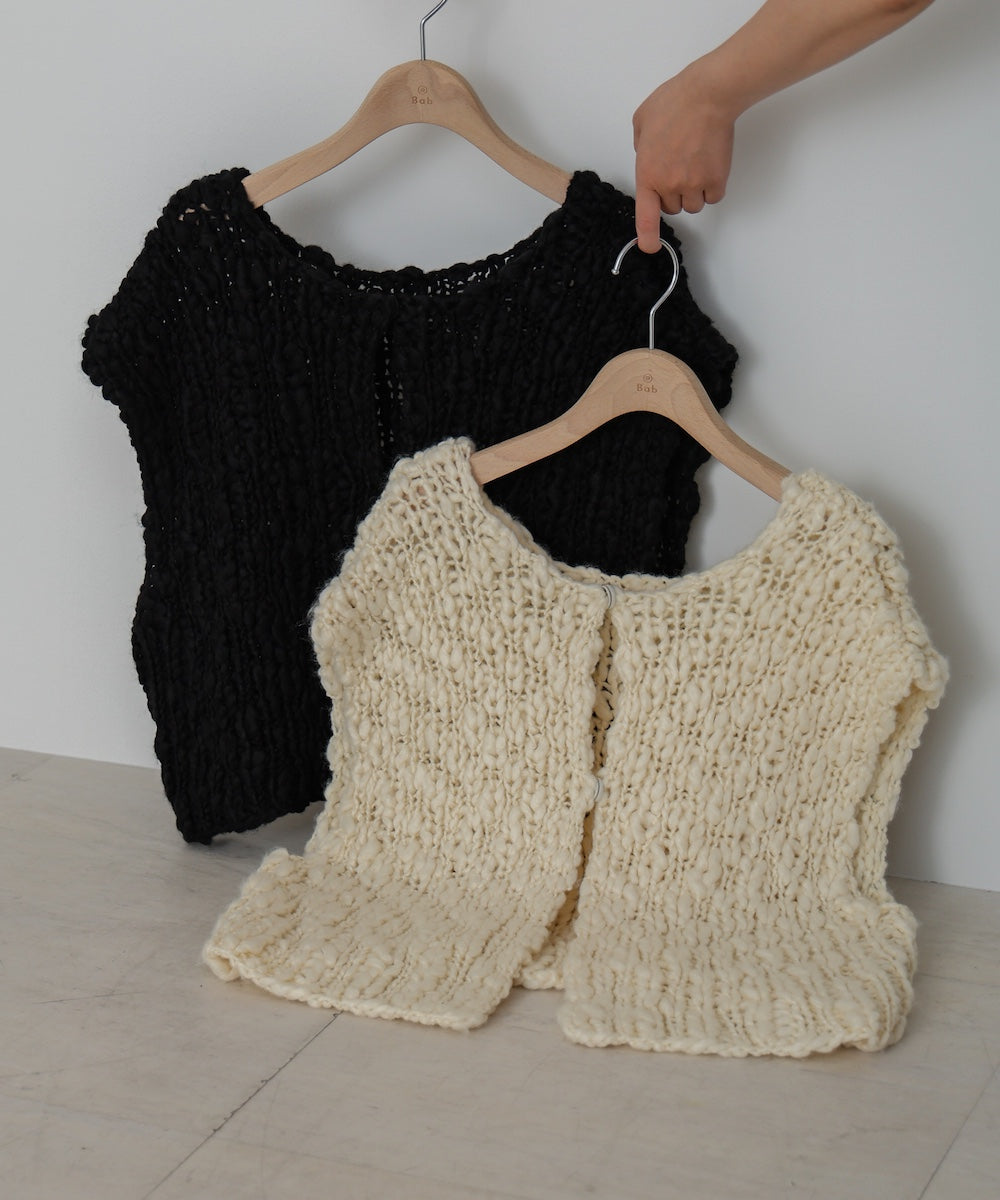ハンドニットベスト