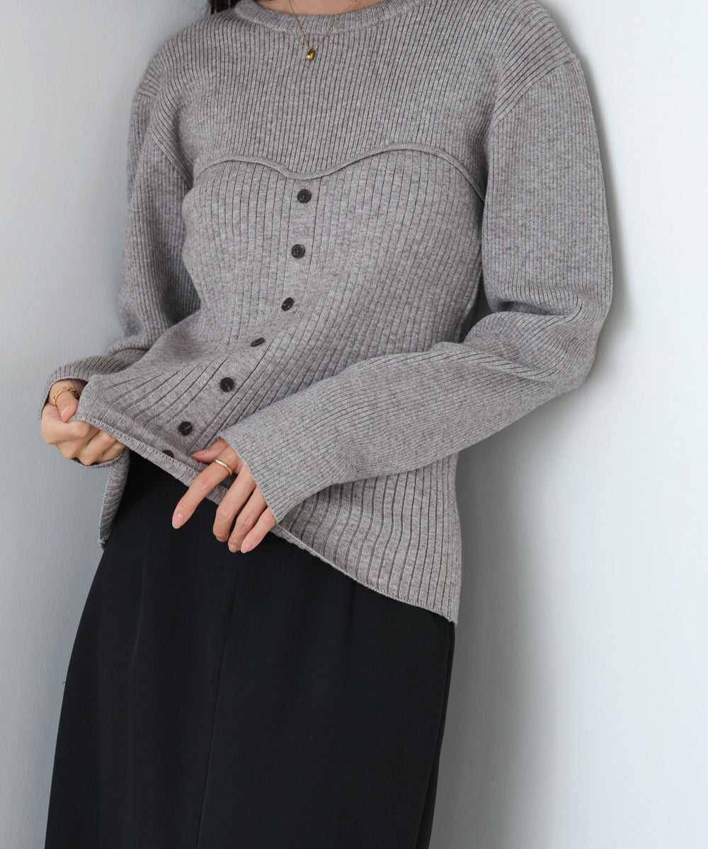 ビスチェライクニットトップス