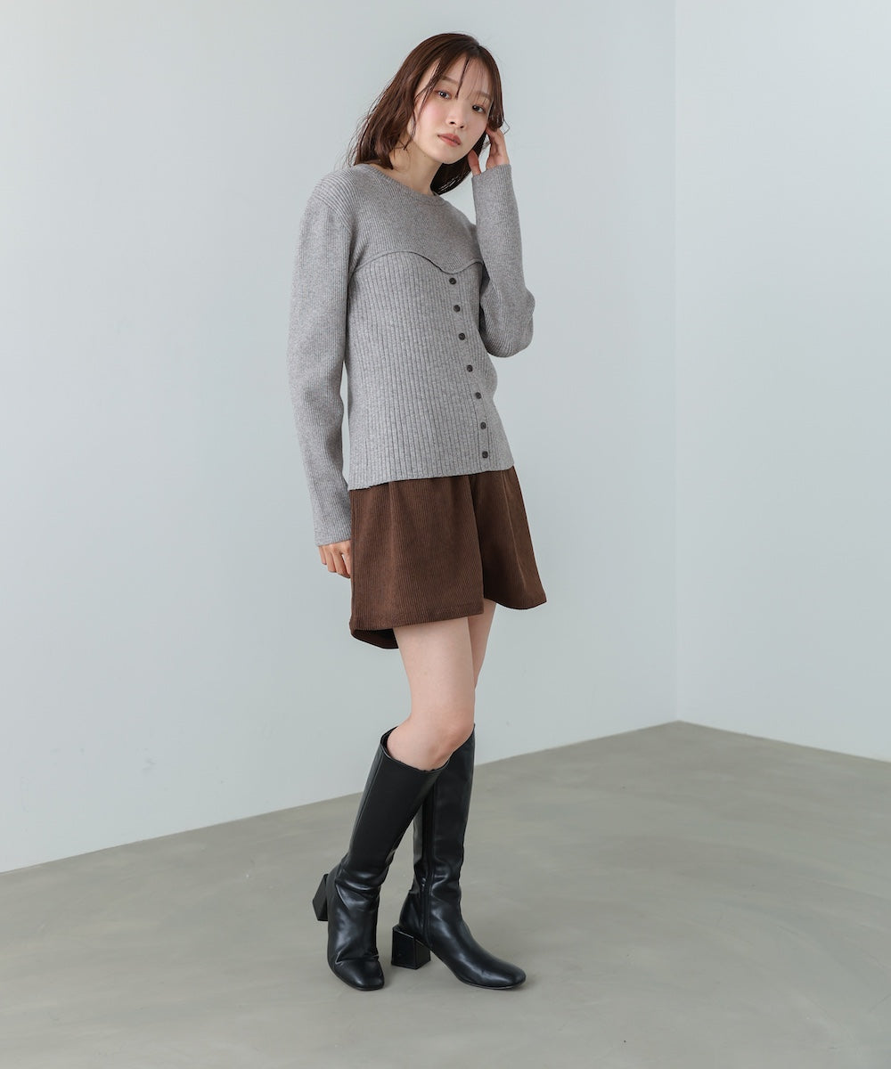 ビスチェライクニットトップス