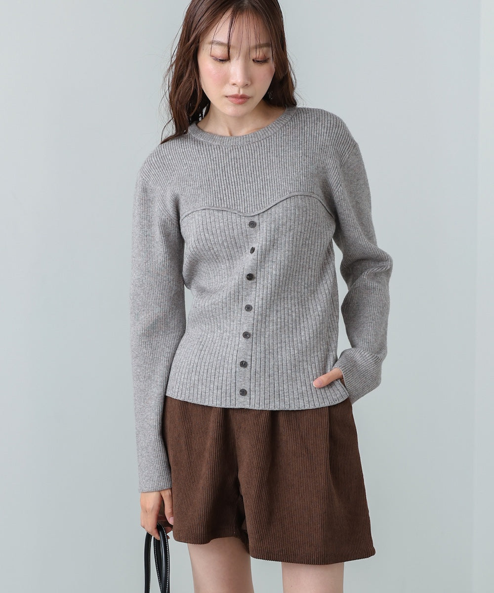 ビスチェライクニットトップス