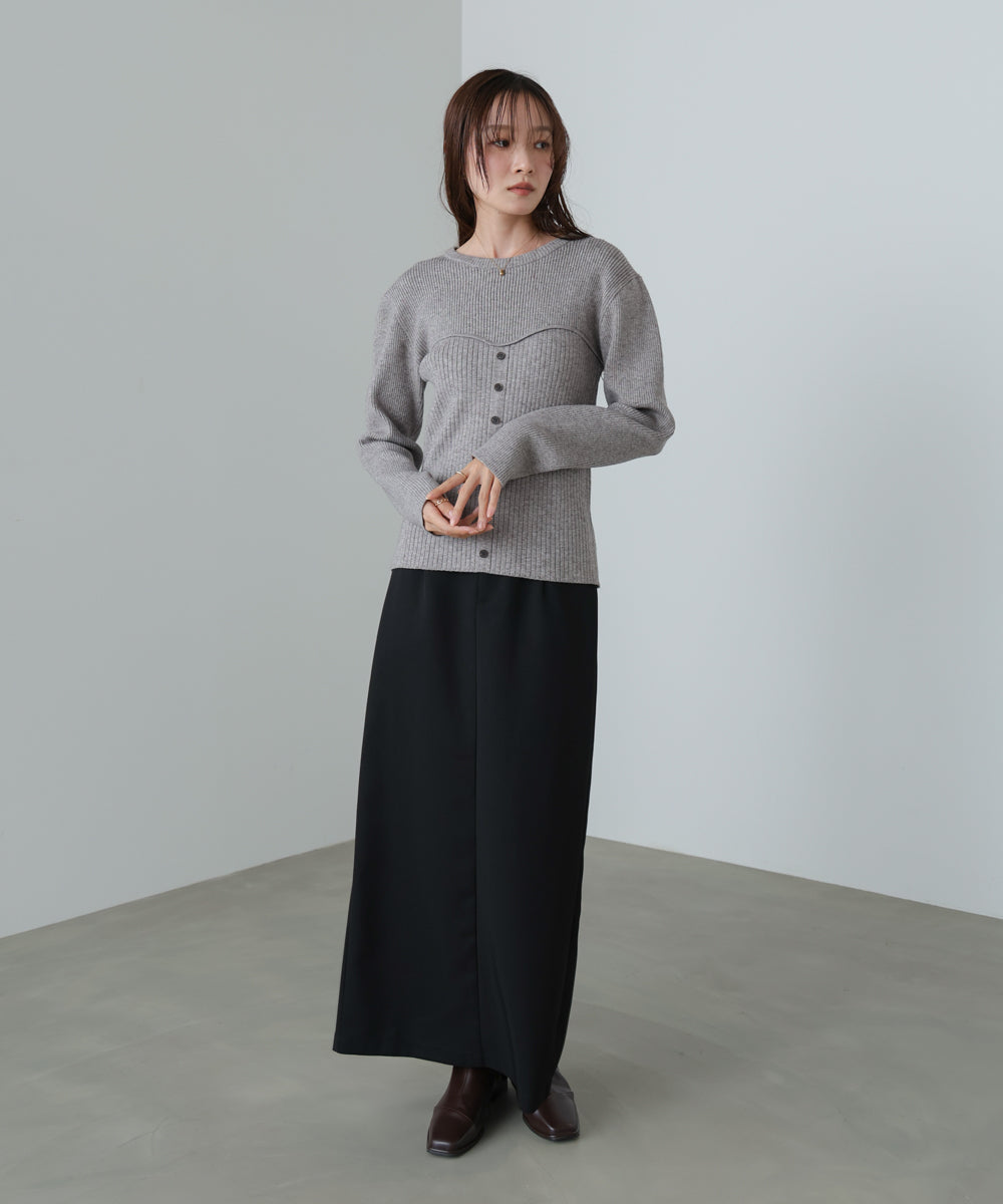 ビスチェライクニットトップス