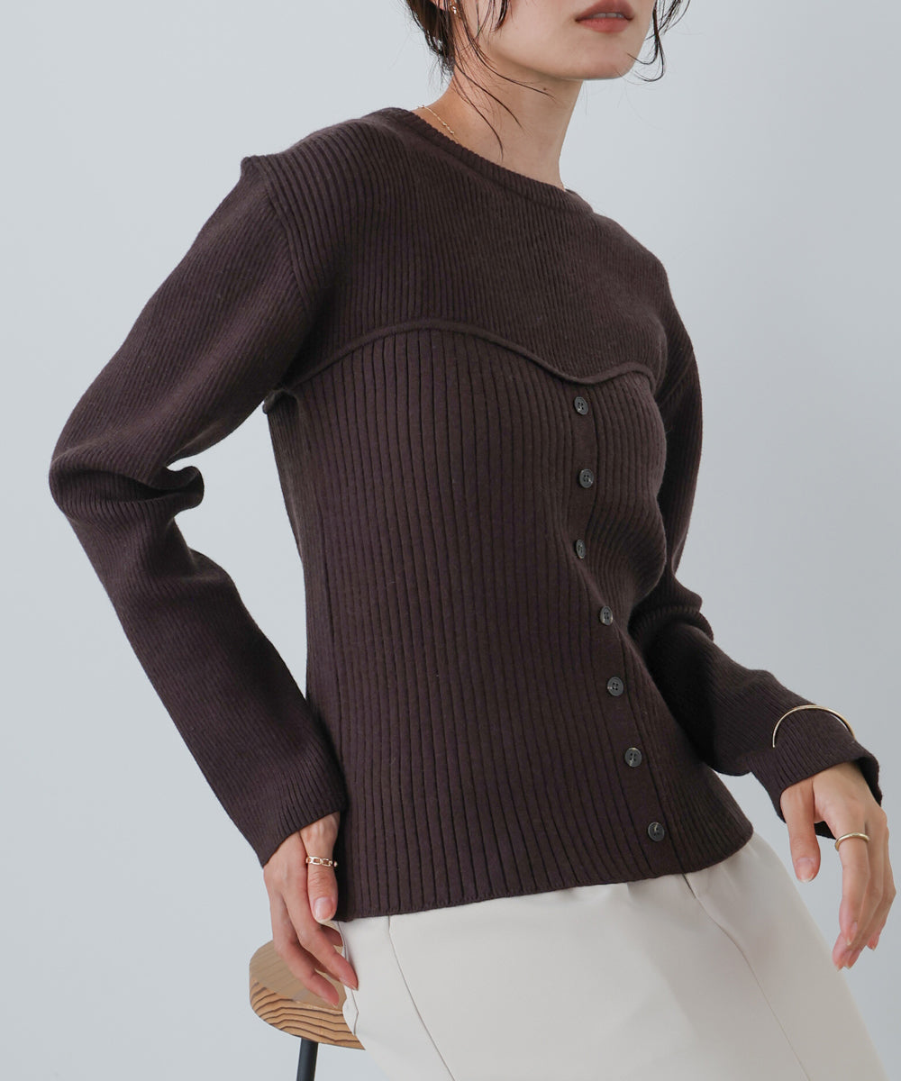 ビスチェライクニットトップス