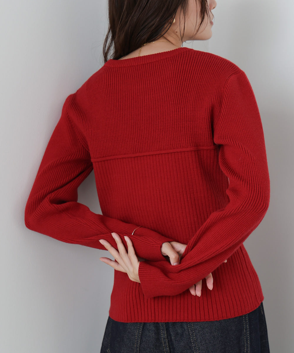 ビスチェライクニットトップス