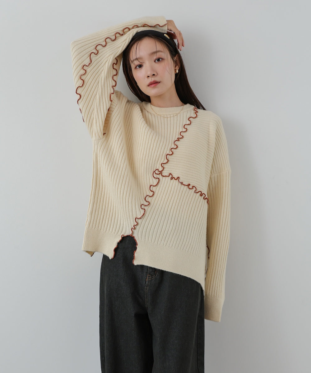 【セットアップ対応】ランダムメロウニットトップス