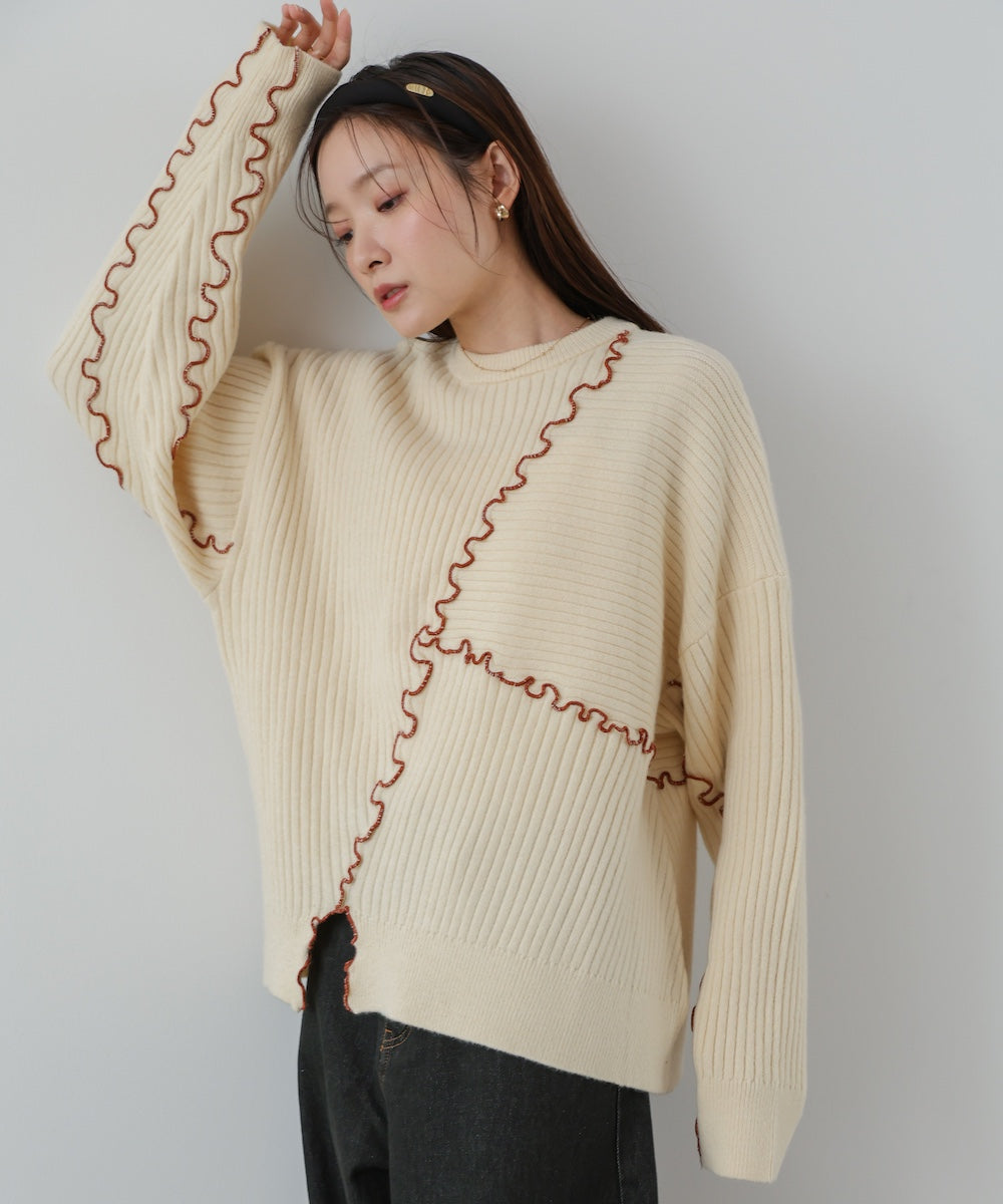 【セットアップ対応】ランダムメロウニットトップス