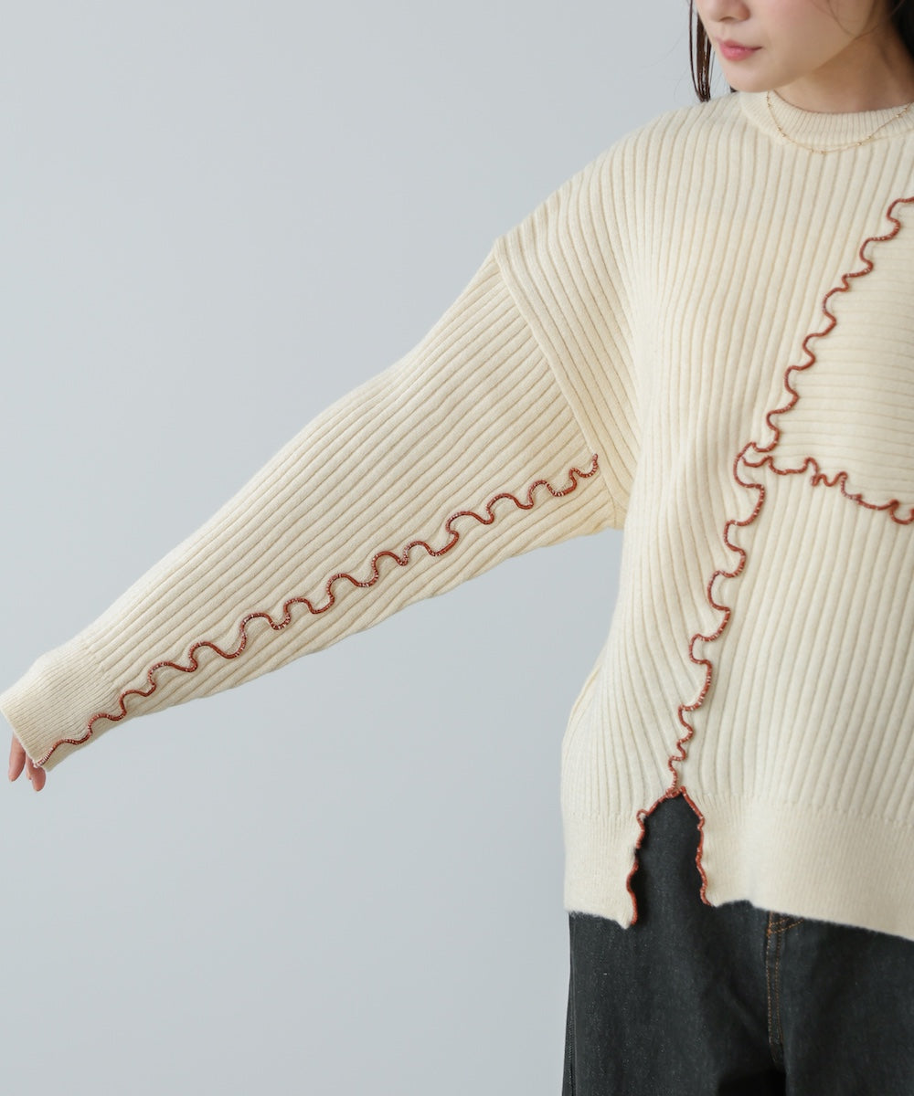 【セットアップ対応】ランダムメロウニットトップス