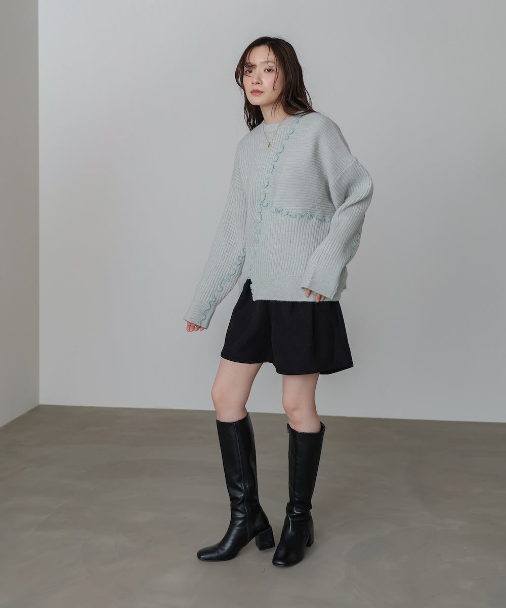 【セットアップ対応】ランダムメロウニットトップス