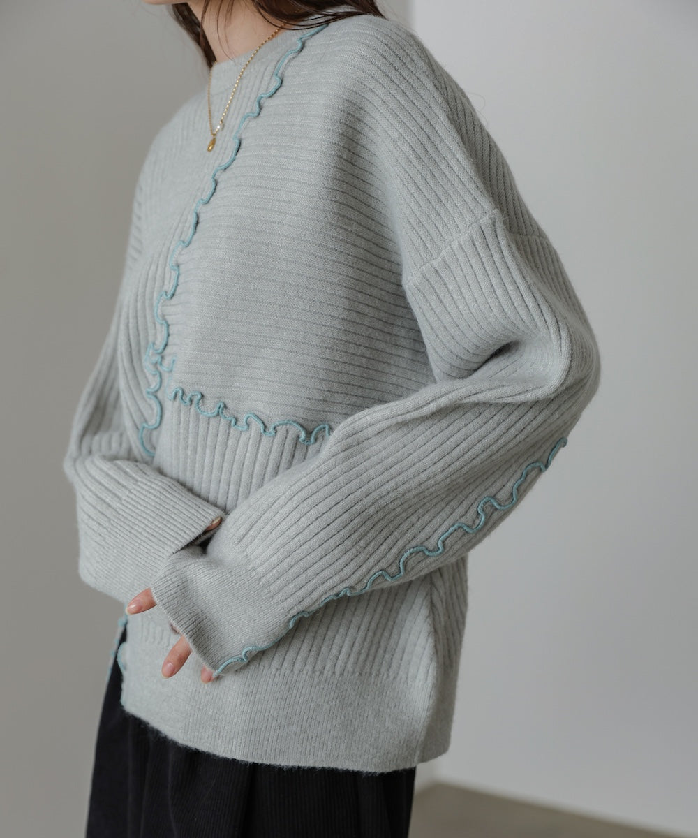 【セットアップ対応】ランダムメロウニットトップス