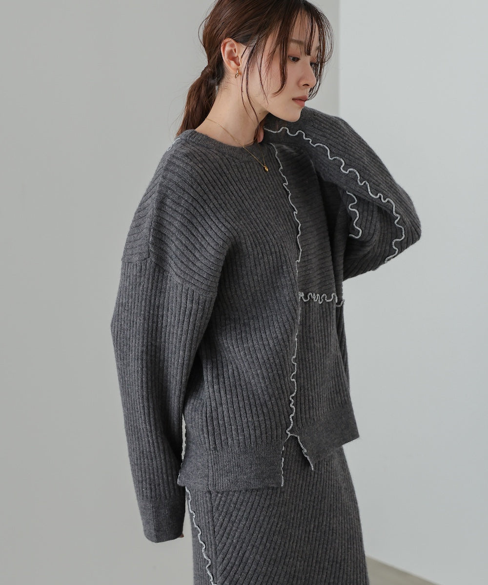 【セットアップ対応】ランダムメロウニットトップス