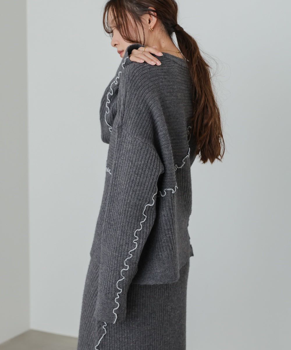 【セットアップ対応】ランダムメロウニットトップス