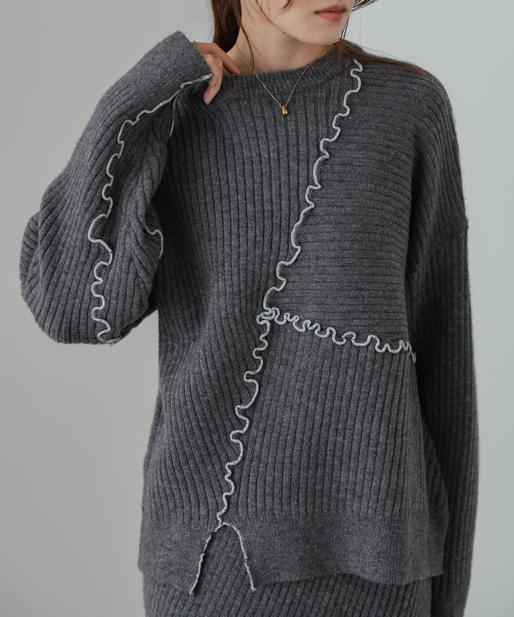 【セットアップ対応】ランダムメロウニットトップス