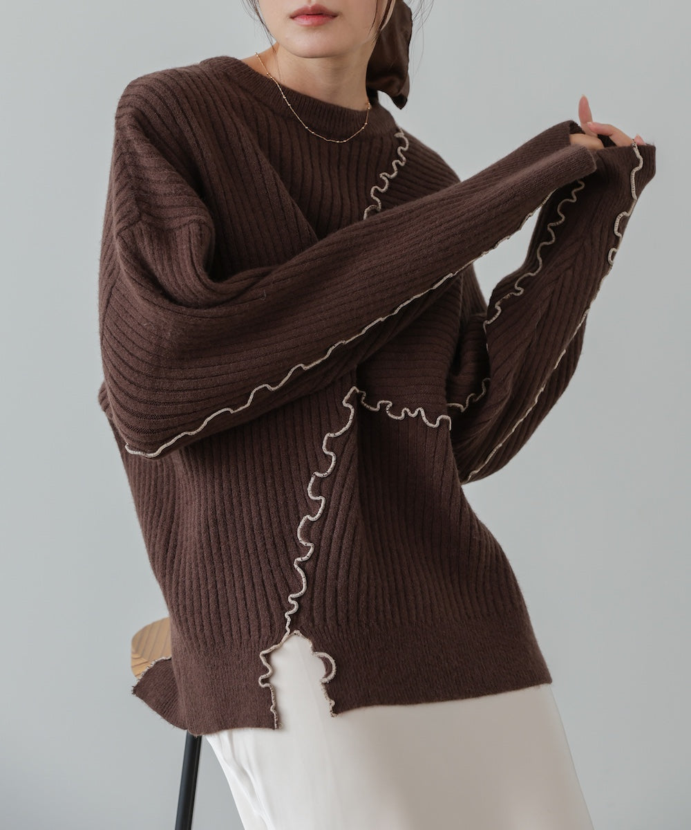 【セットアップ対応】ランダムメロウニットトップス