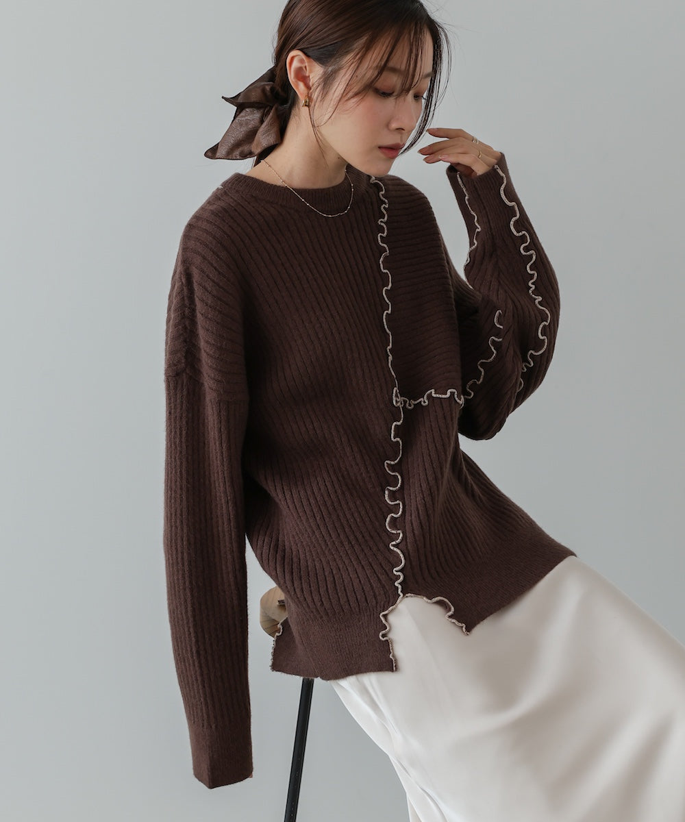 【セットアップ対応】ランダムメロウニットトップス