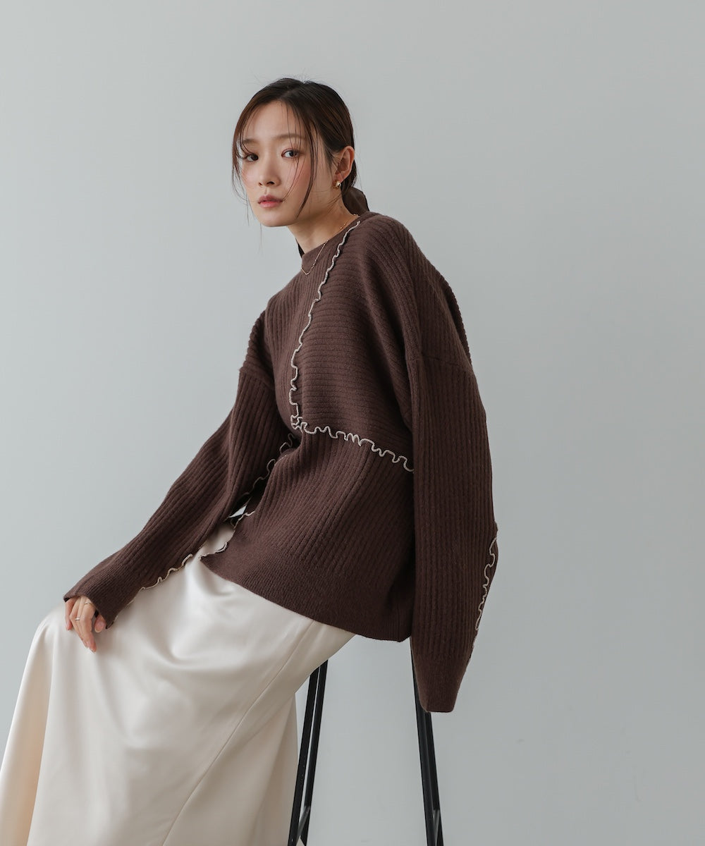 【セットアップ対応】ランダムメロウニットトップス