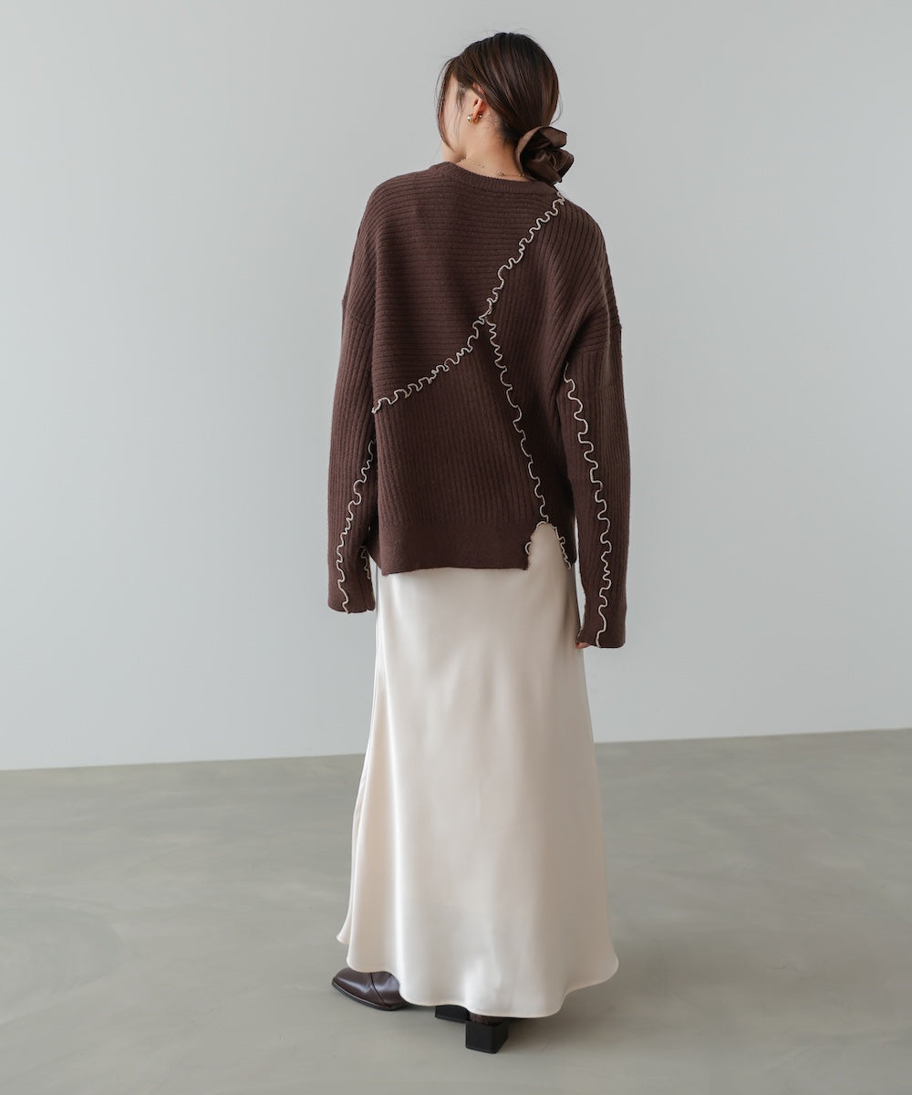 【セットアップ対応】ランダムメロウニットトップス