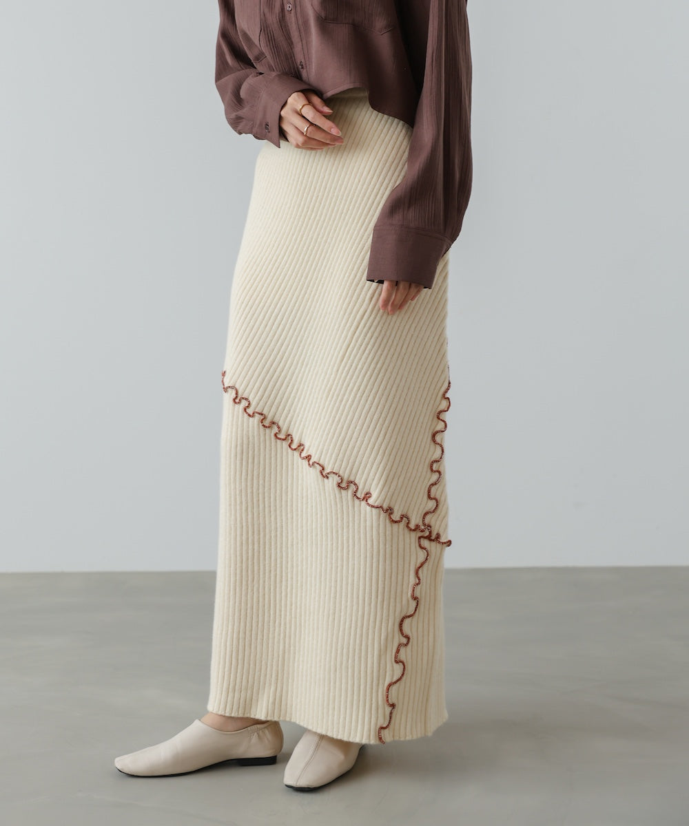 【セットアップ対応】ランダムメロウニットスカート