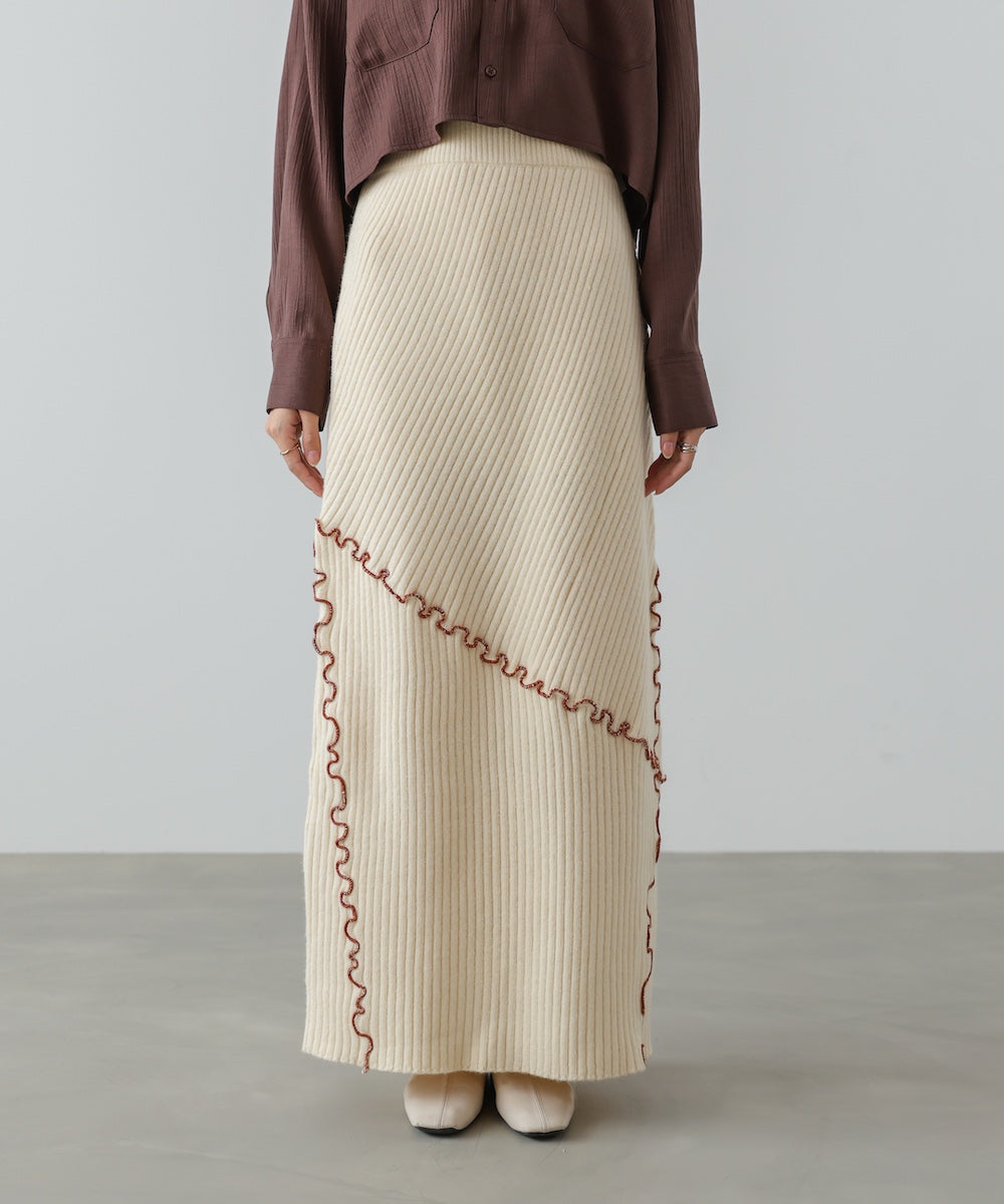 【セットアップ対応】ランダムメロウニットスカート