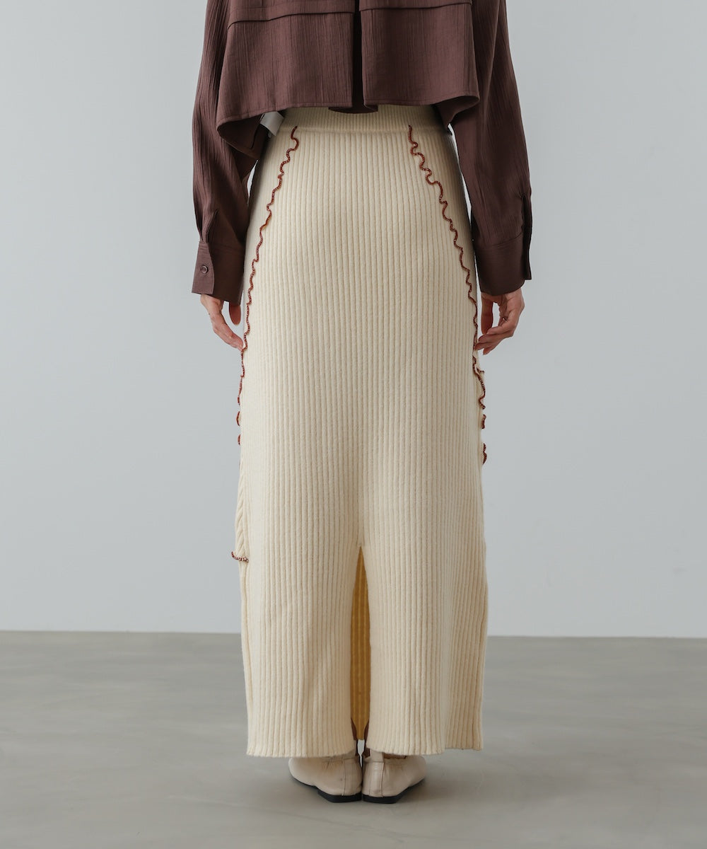 【セットアップ対応】ランダムメロウニットスカート