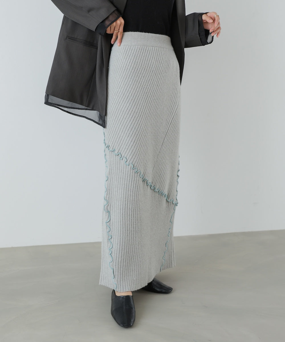 【セットアップ対応】ランダムメロウニットスカート