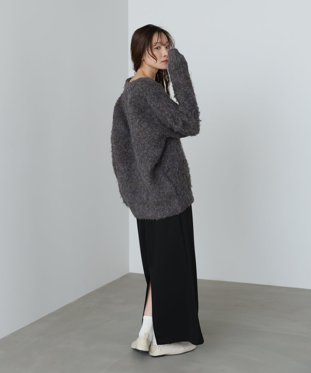 ブラッシュドニットカーディガン