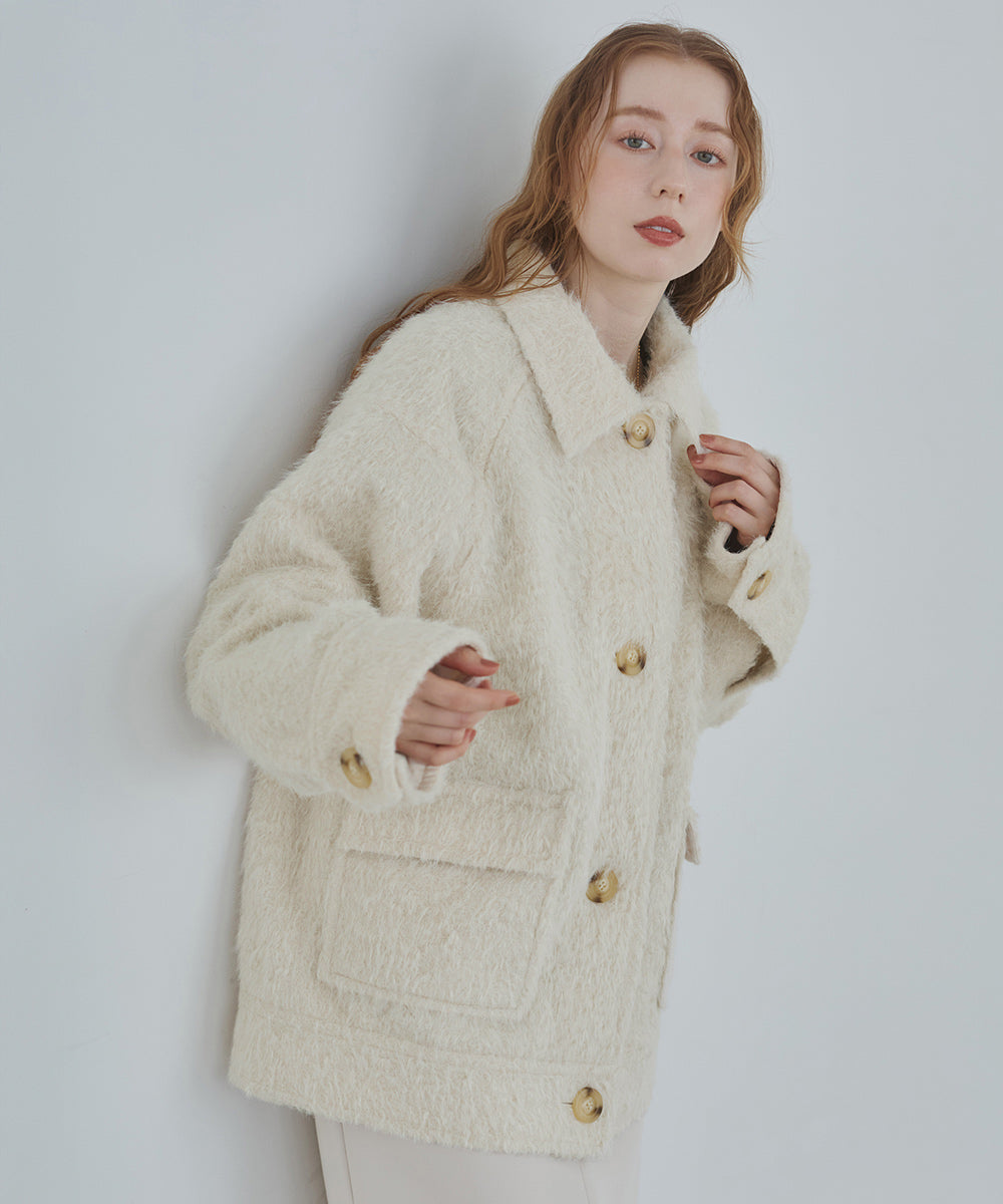 シャギーミドルアウター