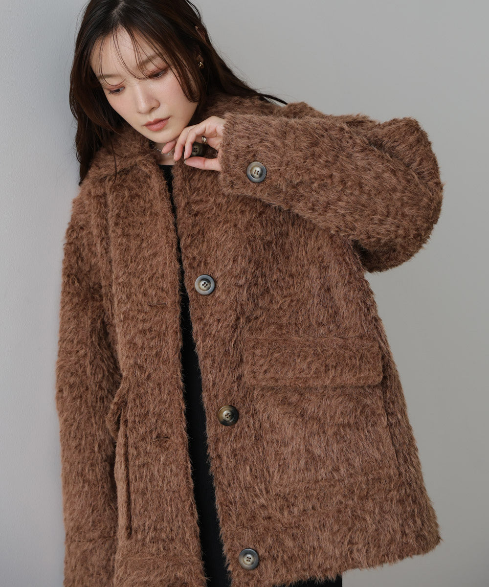 シャギーミドルアウター