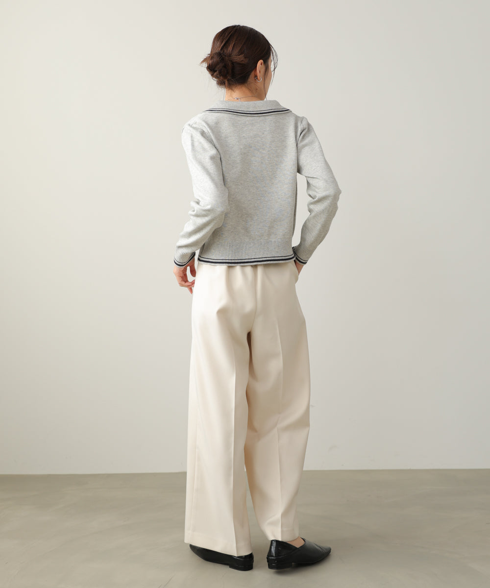 ツータックワイドパンツ