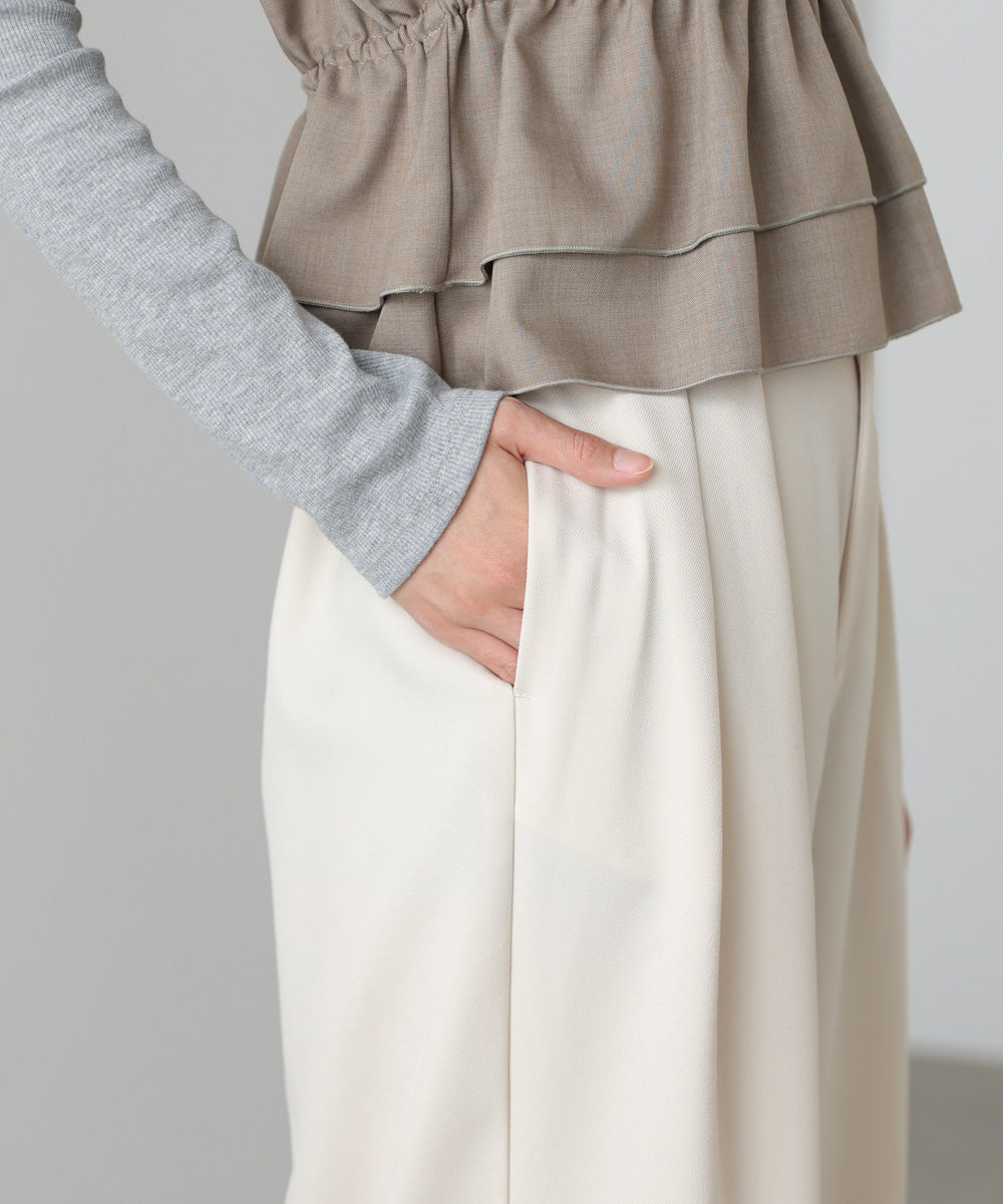 ツータックワイドパンツ