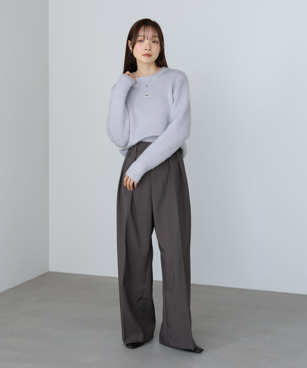 ツータックワイドパンツ