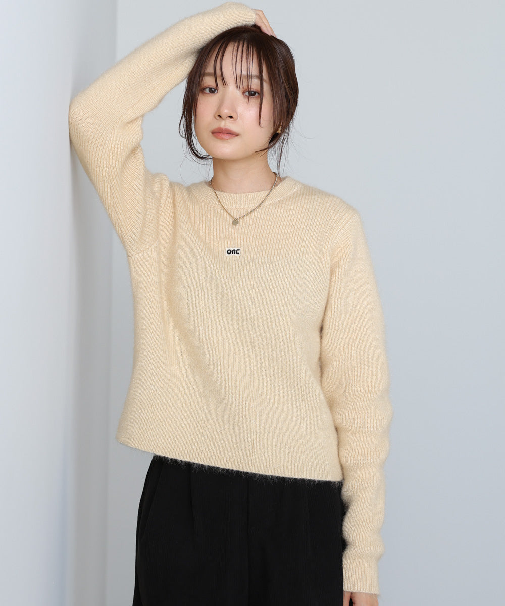 シャギーシャイニーニット