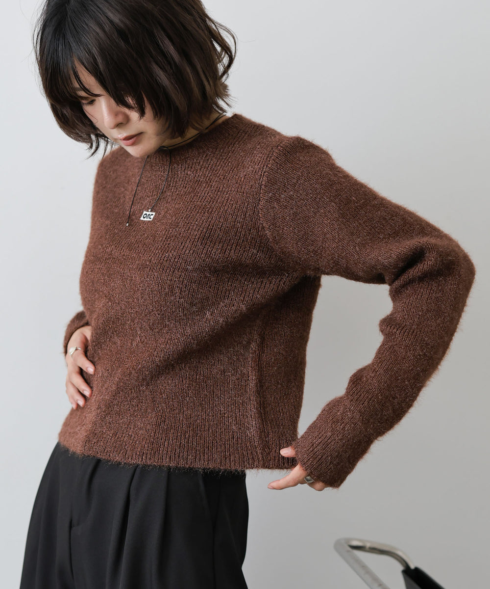 シャギーシャイニーニット