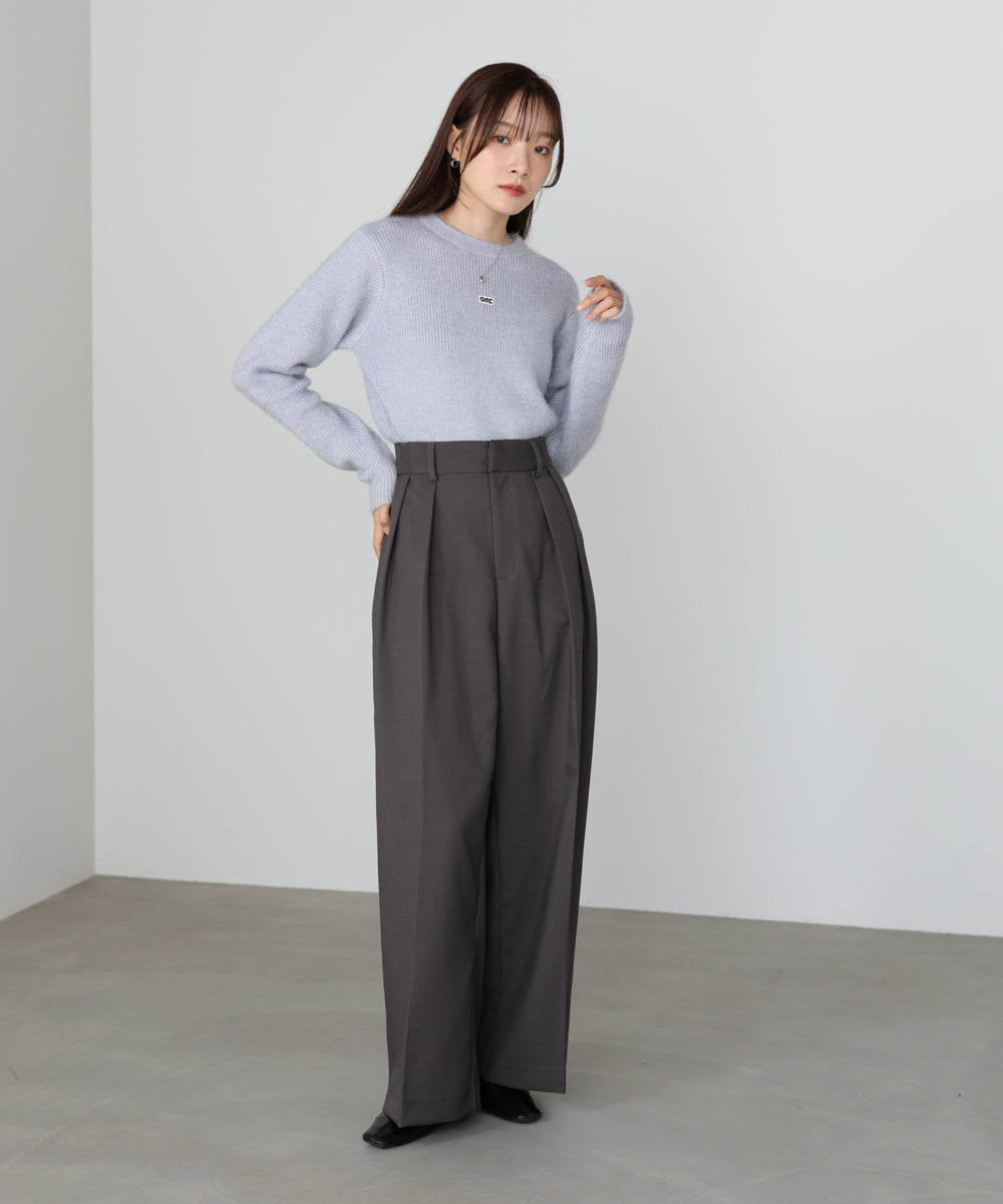 シャギーシャイニーニット