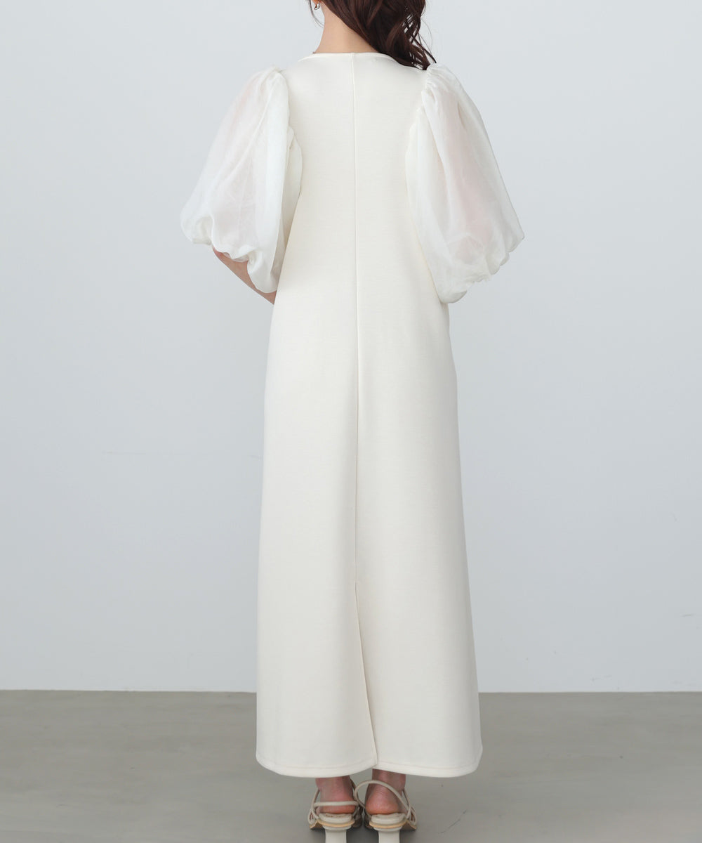 【選べるサイズ展開】袖ボリュームポンチワンピース