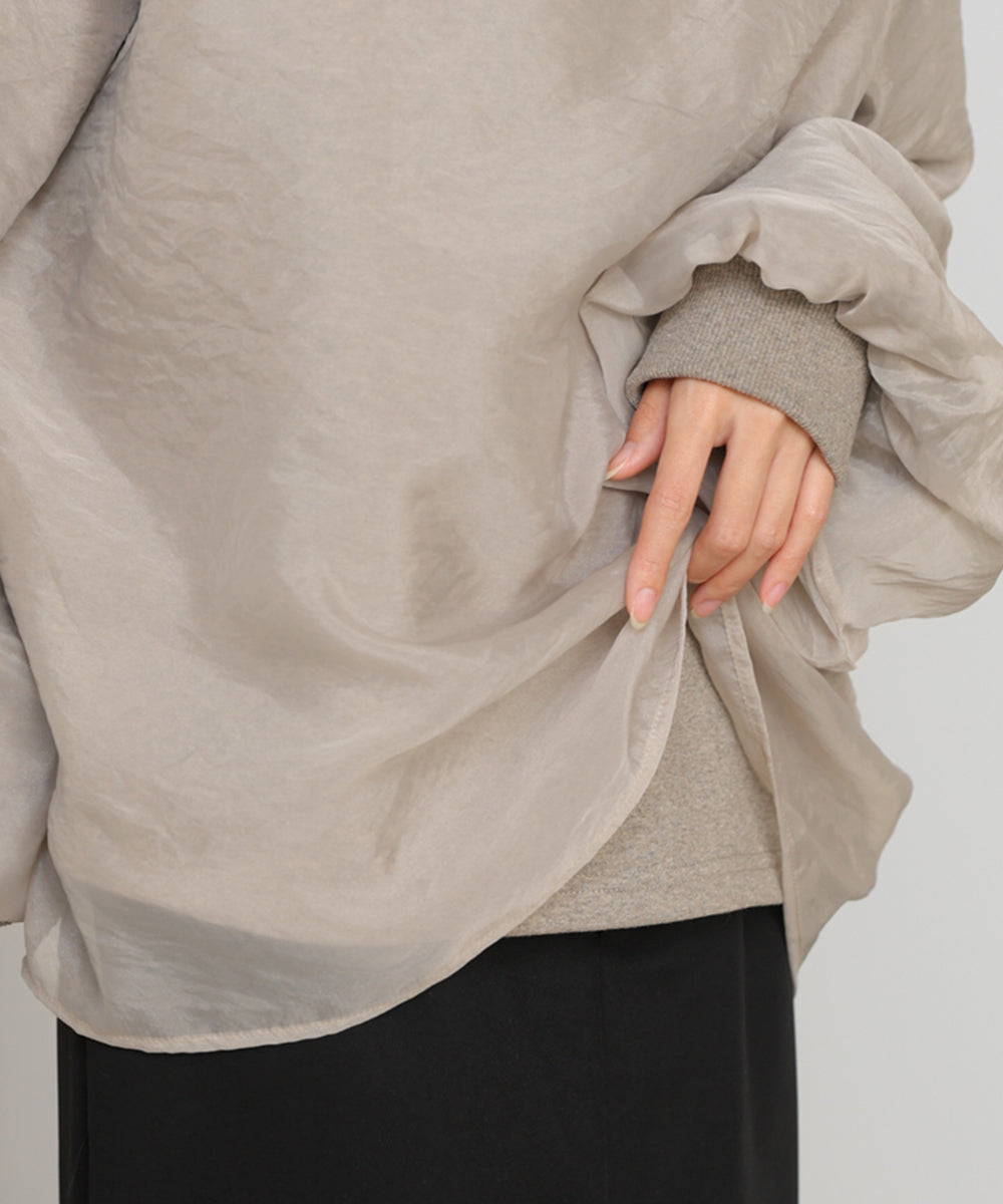 シアーレイヤード裏毛スウェット