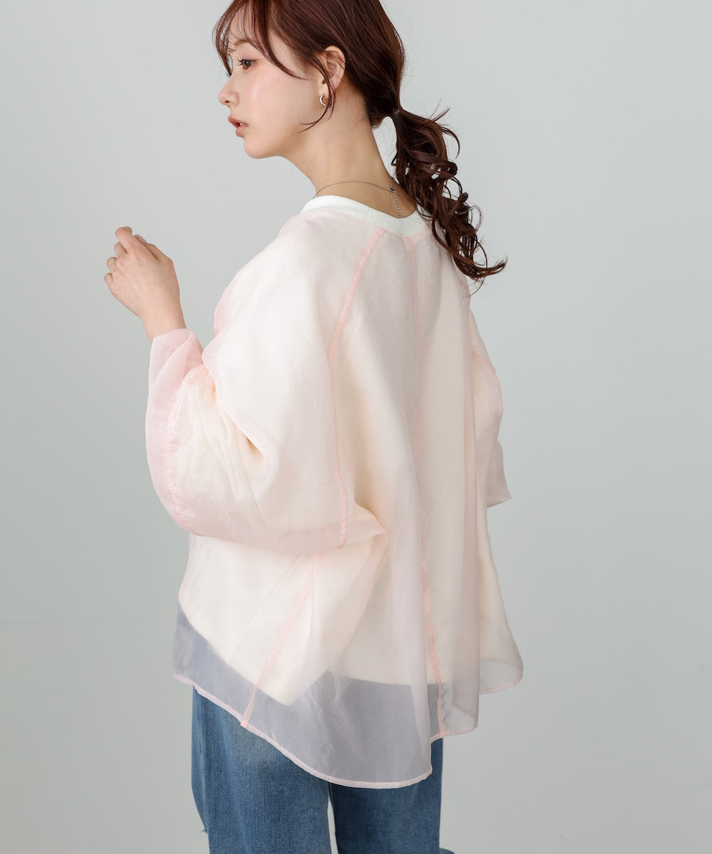 【2026SS】シアーレイヤード裏毛スウェット