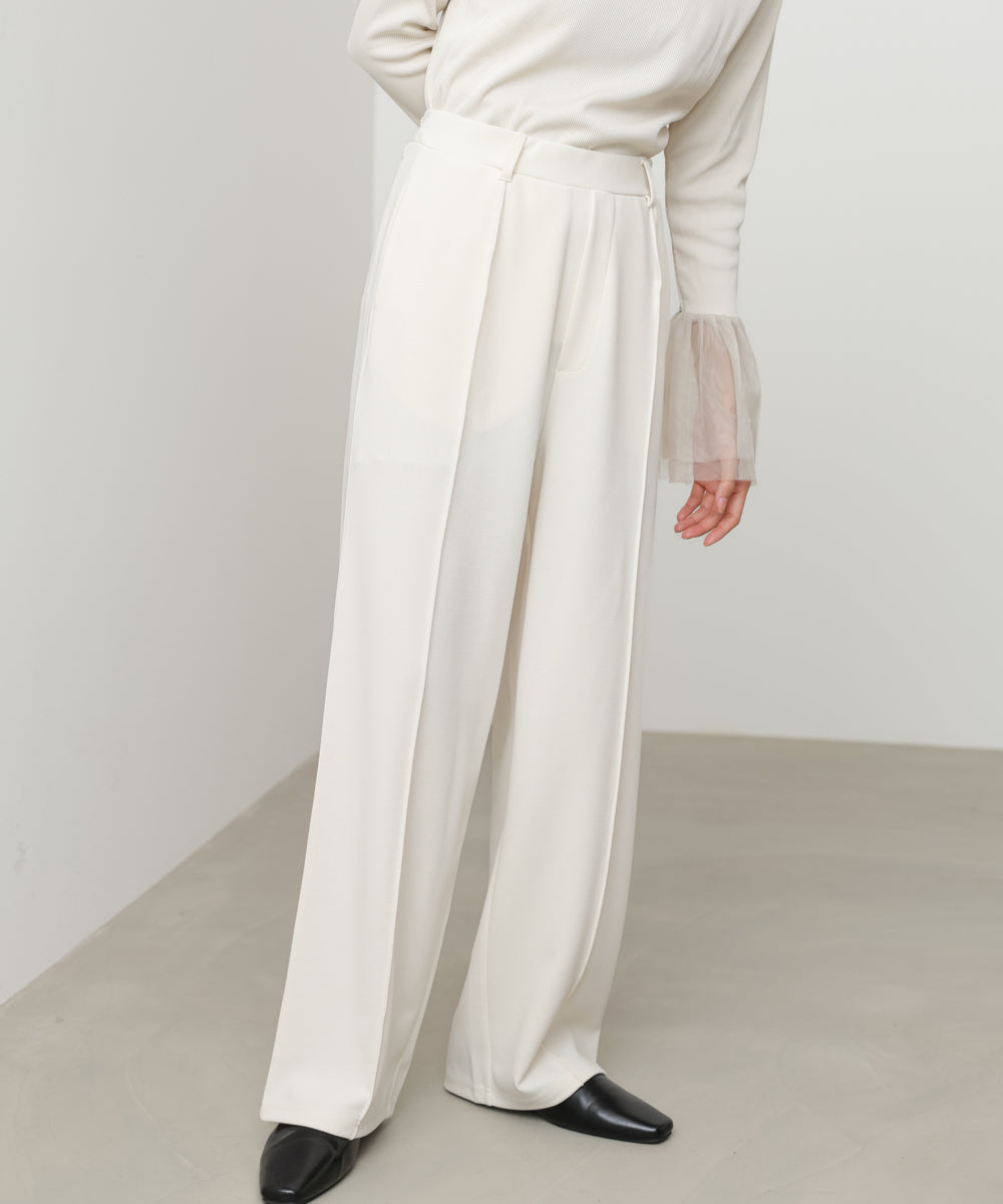 【選べるサイズ/イージーケア】ティアードベスト+パンツSET【イージージョーゼットシリーズ】