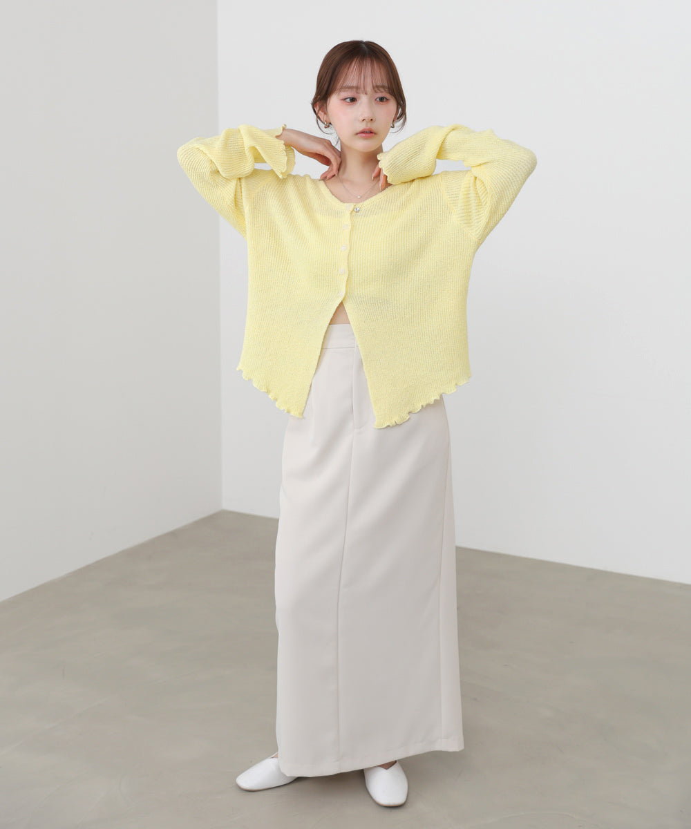 ヘムメロウスリットカーディガン